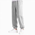 thumbnail image 5 of Tween Boys Sweatpants Wide Leg Sweatpants 5-16 Years Kids Baggy Pants with Pockets Fall Winter Workout Casual Kids Pants Size 13-14 Years, 5 of 6