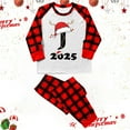 thumbnail image 2 of KHONTS Christmas Monogram J Printed Family Matching Pajamas Sets Long Sleeve and Pants Cozy Home Loungewear Holiday Sleepwear Men XL, 2 of 3