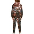 thumbnail image 2 of Uorisanigo Girls Boys Clothes Long Sleeve Hooded American Flag Hunting Forest Deer Pullover Hoodies and Athletic Jogger Sweatpants with Pockets 2pcs Fall Winter Fashion Outfit Set, 2 of 7