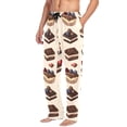 thumbnail image 2 of FORMRS Mens Pajama Pants with Pockets Sleepwear Lounge Bottoms Sizes S-2XL, Blue Cakes, 2 of 7