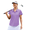 Lilac, variant on Pinspark Womens Golf Shirt with Collar UPF 50+ Tennis Zip Polo Shirt Moisture Wicking Short Sleeve Athletic