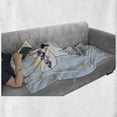 thumbnail image 6 of I am a Princess Soft Flannel Fleece Throw Blanket, Princess Cat with Heart Shaped Glasses Love Royal Animal Character, Cozy Plush for Indoor and Outdoor Use, 70" x 90", Multicolor, by Ambesonne, 6 of 6