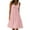 Pinks, variant on LLYwey Womens Casual Sundress - Summer Sleeveless T-Shirts Dresses for Beach Vacation Solid Color Round Neck Loose Flowy A-Line Tank Dresses, I-14, Black, 5XL
