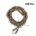 thumbnail image 4 of EeaseMX Pulsera de cuentas de Buda de wengué natural, 108 cuentas redondas, hecha a mano, accesorios de joyería de oración budista para adultos, mujeres y hombres., 4 of 7