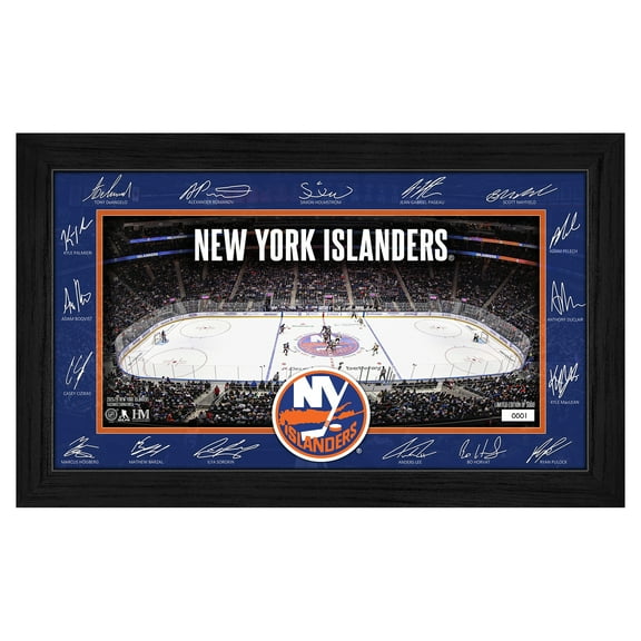 Highland Mint New York Islanders 2025 Signature Rink Framed Art