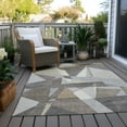 thumbnail image 6 of Addison Rugs Chantille Indoor/Outdoor Transitional Geometric Taupe Washable Rectangle Rug, 10' x 14', 6 of 6