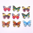 thumbnail image 3 of 50Pcs Butterfly Buttons Smooth Stylish Durable Multicolor Wooden Button for Crochet, 3 of 6