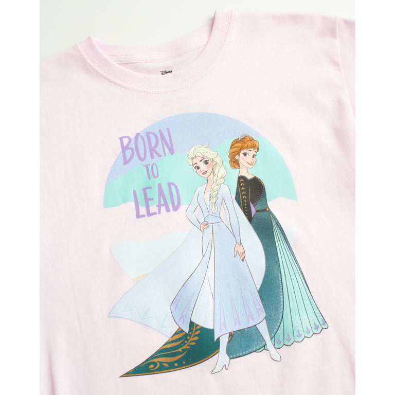 Disney Toddler Girls\' Short Elsa Pack Frozen - T-Shirts Shirt Sleeve and 4 Anna