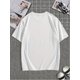 thumbnail image 2 of Camiseta informal de manga corta con estampado "PANIC" para hombre, cuello redondo de punto de verano, 2 of 5