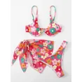 thumbnail image 4 of Conjunto de Bikini con estampado de leopardo para mujer, traje de baño Sexy de 2 piezas, sujetador con cuello Halter y Tanga, 4 of 5