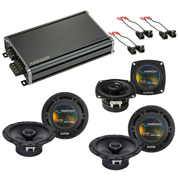 Fits Hummer H2 2003-2007 Speaker Replacement Harmony (2) R65 R4 & CXA360.4 Amp