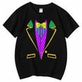 thumbnail image 4 of AJIWYH Chemises d'Uniforme à Manches Courtes pour Filles, Chemise Décontractée Imprimée à Col Rond, T-Shirt Décontracté, Chemise Rouge pour Filles de 12-13 Ans, Noir, 4 of 4