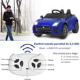 thumbnail image 4 of Coche Jaguar Montable para Niños Costway Vehículo de Batería Juguete Eléctrico con Mando Música Cuentos Marcha Adelante y Atrás Azul, 4 of 9