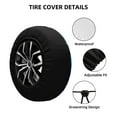 thumbnail image 2 of Rateoe Hawaiian Beach Pirate Moon Pattern Tire Cover Wheel Protectors Weatherproof Wheel Covers Universal Fit for Trailer Rv SUV Truck Camper Travel Trailers Accessories-16 inch, 2 of 6