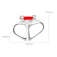 thumbnail image 3 of ddioayh Clearance Automotive Small Circular Mirror Dual View Auxiliary Mirror Reverse Rearview Mirror Reflective Mirror 360 Degree Front Blind Wheel Mirror For Vehicles, 3 of 7