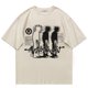 thumbnail image 1 of Camiseta de algodón de gran tamaño para hombre, ropa de calle con estampado gráfico Shadow Y2k, Top de manga corta, Hip Hop, Harajuku, ropa estética VintageBeige, 1 of 2
