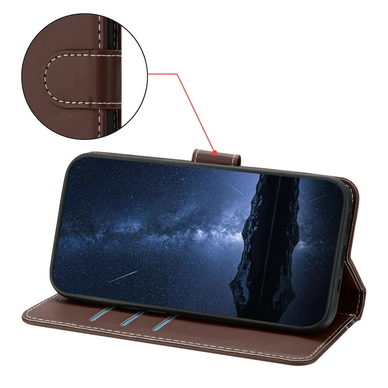 for iPhone 12 Pro Max Wallet Case, Luxury PU Leather Book Style