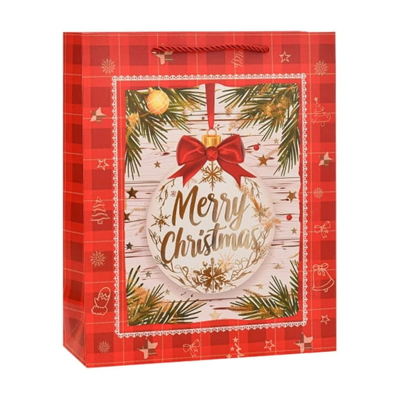 ChicYu Christmas Thickened Gift Bag Set Christmas Tote Bags Extra Large Souvenir Gift Bags Suitable for Christmas Gift Packaging Carries Gifts