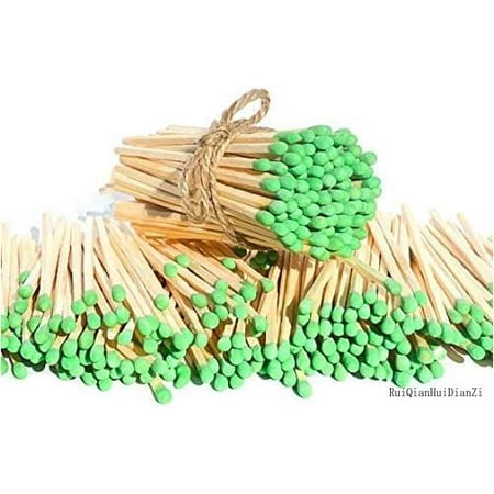 

100 Craft Color Matches Bundle (3.75 Inches) - Wholesale Bulk Safety Matches (Green 100 Matches)
