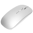 thumbnail image 1 of Ergonomic Mouse, Wireless Mouse Optical Tracking Mute Click High Sensitivity  For Internet Cafe For Home For Office Silver Glossy, 1 of 8