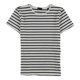 thumbnail image 1 of Camiseta básica a rayas ATM para mujer blanca extra pequeña, 1 of 2