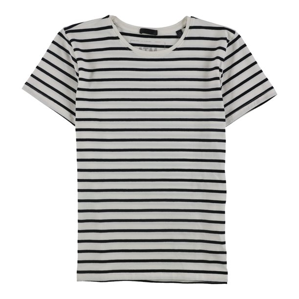 Camiseta básica a rayas ATM para mujer blanca extra pequeña