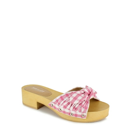 

PORTLAND by Portland Boot Company Women s Gingham Clog Sandal