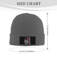 thumbnail image 3 of Usa Electrician Blue Collar Flag Knit Beanie For Men Women Slouchy Beanie Hats Winter Knit Caps Soft Ski Hat Unisex Knitted Hat, 3 of 7