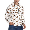 thumbnail image 2 of Haiem Labrador Retriever Dog Patterned Men's Hoodie with Kangaroo Pocket - Ideal Pullover Sweatshirt for Daily Wear, Travel, and Home-XX-Large, 2 of 7