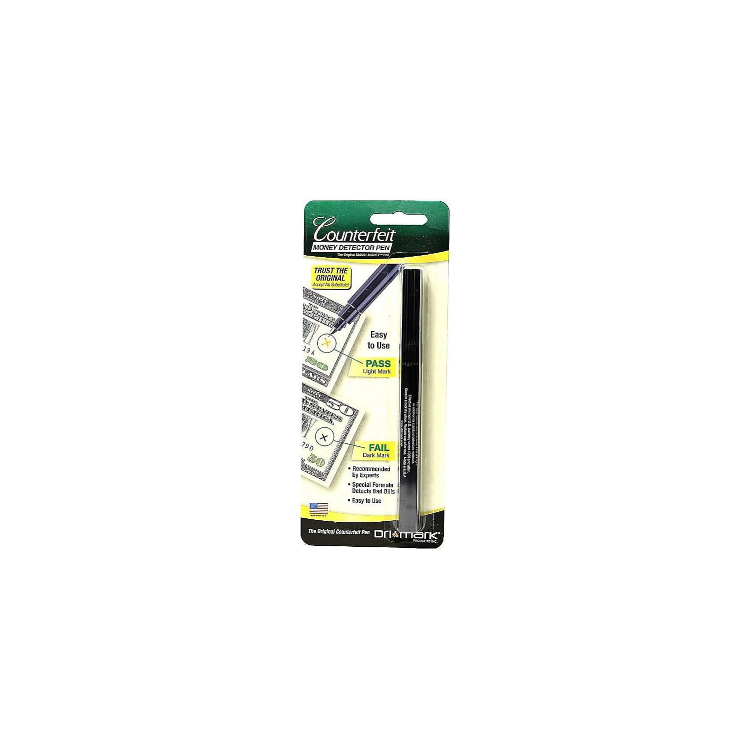 Dri Mark Counterfeit Pen Black 6/Pack 78069-PK6