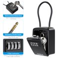 thumbnail image 5 of ORIA Waterproof Key Lock Box, Portable 4 Digit Combination Key Storage Lock Box, Wall Mounted Key Safe Box, 5 Keys Capacity, Black, 5 of 7