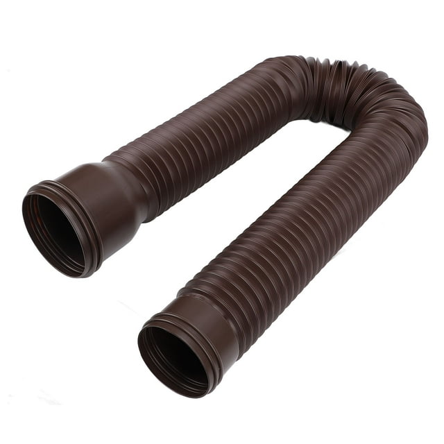 Rain Gutter Downspout Extensions Flexible, 20-59in Pipe Size Universal Drain Downspout Extender Drainage Connector, PE Extendable Drain Away Extender for Outdoor Villa Round