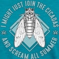 thumbnail image 3 of CafePress - Cicadas I Might Just Join The Cicadas Entomologist Women's Deluxe T Shirt - Womens Tri-blend T-Shirt, 3 of 4