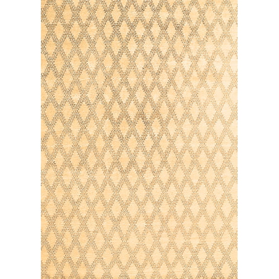 Ahgly Company Indoor Rectangle Trellis Brown Contemporary Area Rugs, 4' x 6'