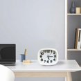 thumbnail image 3 of Clock Battery Operated Non Ticking Plastic Small Bedside Analog Alarm Clock Household, 3 of 4