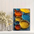 thumbnail image 2 of Yellow Blue Abstract Oil Water Macro Canvas Art, Modern Artwork for Home Office Wall Decor, 2 of 8