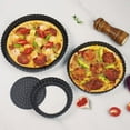 thumbnail image 4 of Coofit Moule à Pizza Antiadhésif avec Trous et Fond Amovible, Plateau de Cuisson Essentiel, 4 of 10