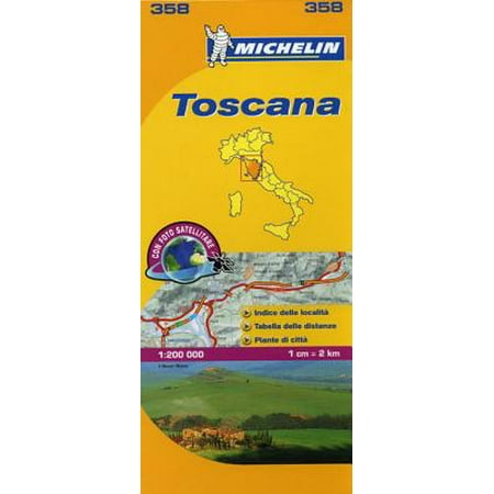 Michelin Toscana - Folded Map (Best Places In Toscana)