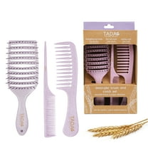 TADA Natural Beauty 3PK Hair Brush Detangler for All Hair Type Curly, Thick, Wavy, and Thin Hair - Hair Brush Set for Women, Men, Kids - Detangling Comb