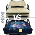 thumbnail image 5 of SEANATIVE Universal Golf Cart Seat Covers Towel Blanket, Portable UV Resistant Club Car Accessories with 4 Storage Pockets, Compatible with 2-Person Golf Carts, Sea Turtle Flower Galaxy Blue, 5 of 7