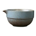 thumbnail image 1 of Ceramic Bowl Ceremonía de cerámica Ceremonía de cerámica Ceremonía de té japonesa Mezcla para amigos de la familia para principiantes azul, 1 of 7