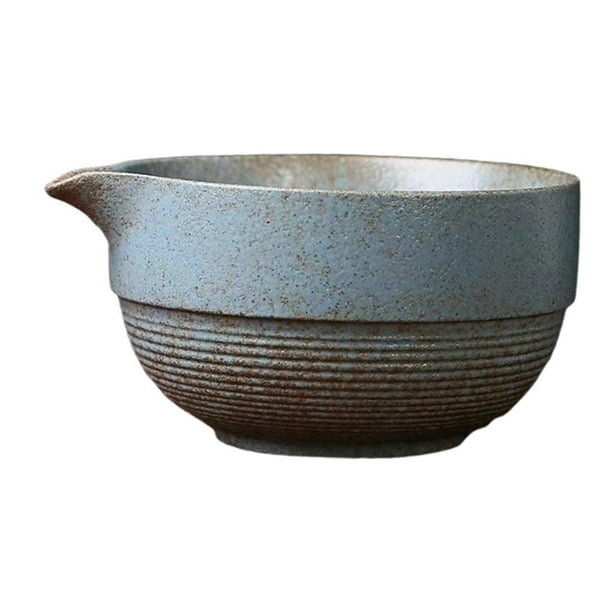 Cuenco de cerámica para matcha, hecho a mano, para ceremonia del matcha, para iniciar el té matcha chawan de cerámica. azul
