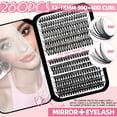 thumbnail image 3 of Kit de extensiones de pestañas QUKLOGEN DIY Wispy Lash, 570 unidades, rizo en D, 3 of 9