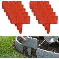 thumbnail image 1 of Imitation Stone Garden Fence, DIY Faux Stone Landscape Edging Border for Landscaping, Plastic Retaining Garden Fence, Interlocking No-Dig Decorative Lawn Edging, 1 of 7