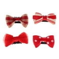 thumbnail image 4 of Nuevas horquillas de grosgrain con lazo para bebé, accesorios para el cabello de niñas, pinzas para el cabello, piezas - Rojo, como se describe 7 piezas de color rojo, 4 of 9
