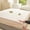 WHITE, variant on H&D Faux Rabbit Fur Fitted Sheet Set, Ultra Plush Elastic Bed Sheets with 2 Pillowcases Warm Tie Dyed Mattress Cover