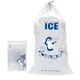thumbnail image 1 of 100PCS Plastic Ice Bags 8 lb 11 x 18 Inch Drawstring Closure Durable Ice-bag Storage JR2025032600476, 1 of 4