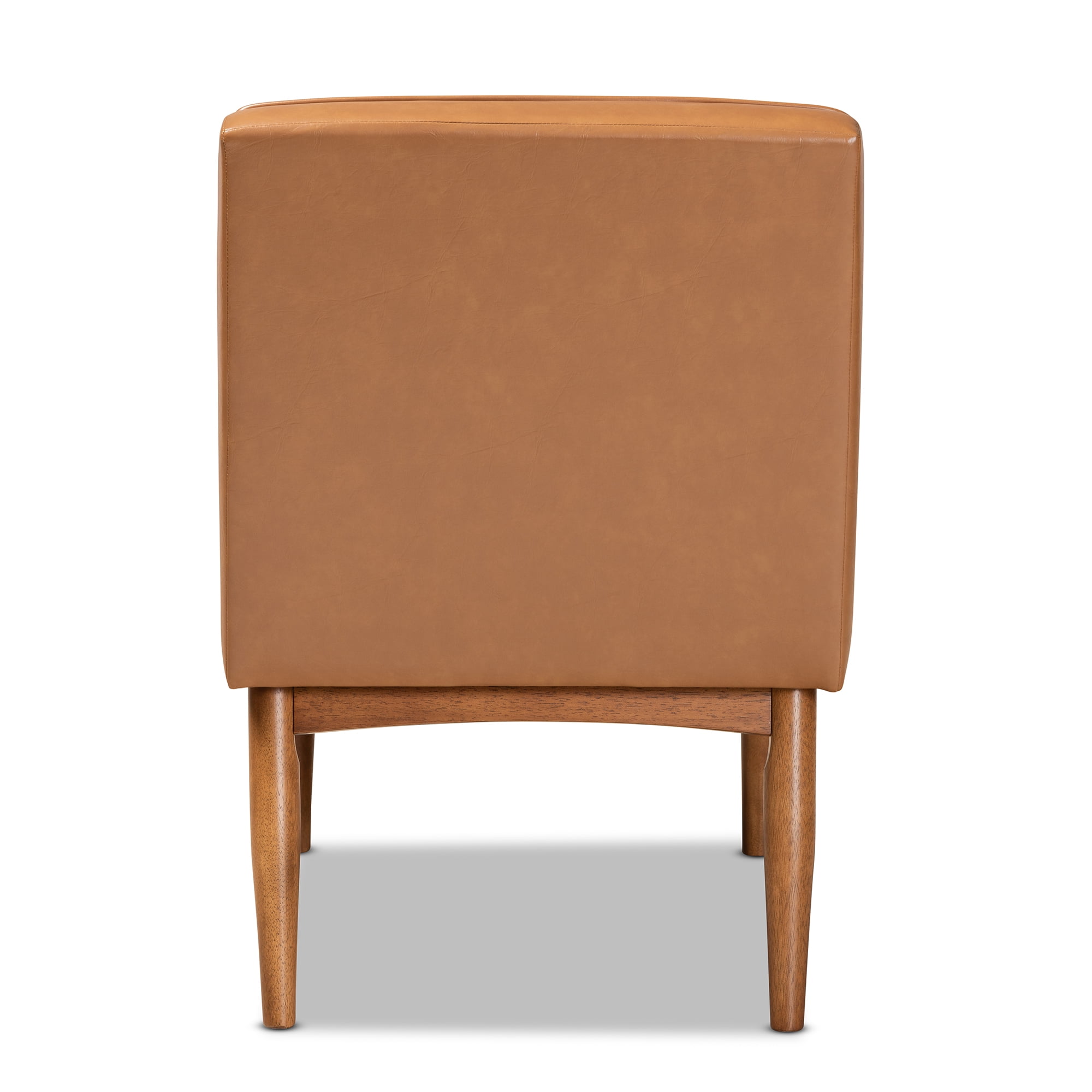 Baxton Studio Sanford Dining Chair, Walnut Brown