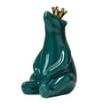 thumbnail image 2 of lindo Oso estatuilla estatua cerámica escultura hogar Decoración artesanías TV pequeña sala decoración personalidad ornamento Oso verde sentado Soledad Figura de oso polar, 2 of 10