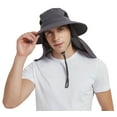 thumbnail image 3 of EINSKEY Fishing Hat Sun Protection Hat with Neck Flap for Men,Full Coverage Dark Gray, 3 of 9